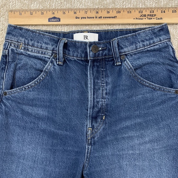 Banana Republic High-Rise Rigid Bow Jeans women's 27 Barrel Jeans Medium Wash - Picture 5 of 15